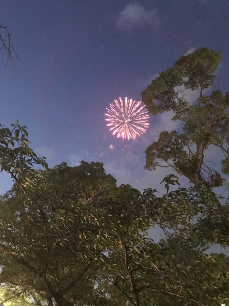 天神祭り　花火